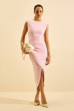 VESTIDO MIDI VIOLA ROSA