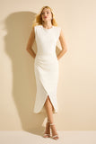 VESTIDO MDI VIOLA OFF-WHITE