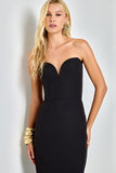 VESTIDO MIDI BERTHA PRETO