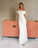 VESTIDO LONGO VITORIA OFF-WHITE
