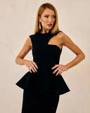 VESTIDO MIDI DORA PRETO