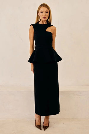 VESTIDO MIDI DORA PRETO