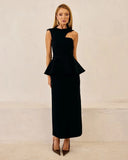 VESTIDO MIDI DORA PRETO