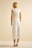 VESTIDO MDI VIOLA OFF-WHITE