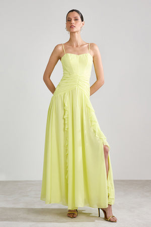VESTIDO LONGO CORSET JABOURS CITRUS