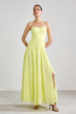 VESTIDO LONGO CORSET JABOURS CITRUS