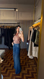 CALÇA JEANS PALAZZO