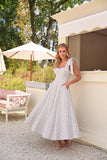VESTIDO PARISIEN MIDI DE TELADO BORDADO