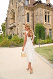 VESTIDO FLEUR BLANCHE MIDI DE LAISE RICHELIEU