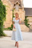 VESTIDO SERENITE MIDI DE RENDA RICHELIEU