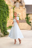 VESTIDO SERENITE MIDI DE RENDA RICHELIEU