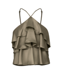 BLUSA ALÇA 3 BABADOS CETIM