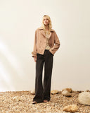 CALÇA JEANS PALAZZO BLACK