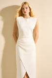 VESTIDO MDI VIOLA OFF-WHITE