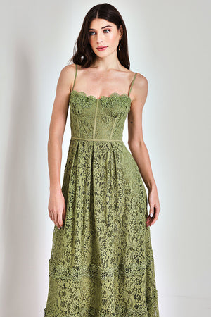 VESTIDO HIPER MIDI ADÁGIO VERDE