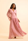 VESTIDO LONGO SAMANTA BLUSH
