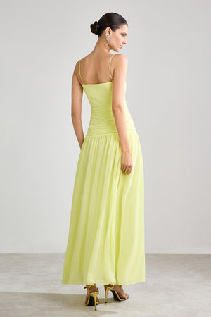 VESTIDO LONGO CORSET JABOURS CITRUS