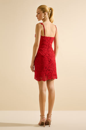 VESTIDO CURTO LAMOUR VERMELHO