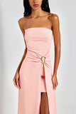 VESTIDO LONGO SCUBA ROSÉ