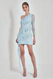 VESTIDO LONDO LEVEZA AZUL