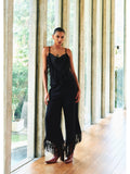 CONJUNTO COM DETALHE DE FRANJA CREPE