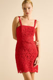 VESTIDO CURTO LAMOUR VERMELHO
