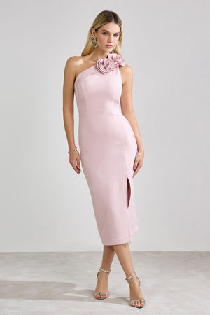 VESTIDO MIDI MILANO ROSA BEBE