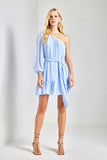 VESTIDO CURTO CROWN C AZUL