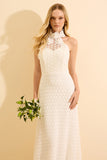 VESTIDO LONGO MARY OFF-WHITE