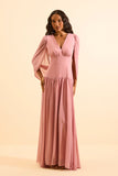 VESTIDO LONGO SAMANTA BLUSH