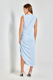 VESTIDO MIDI VICK AZUL BEBE