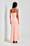 VESTIDO LONGO SCUBA ROSÉ