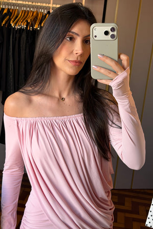VESTIDO LONGO TAISSA ROSA