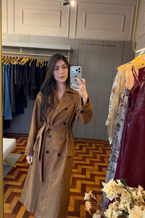 TRENCH COAT SUEDE