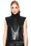 BLUSA OLGA COURO PU