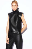 BLUSA OLGA COURO PU
