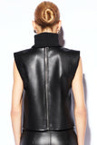 BLUSA OLGA COURO PU