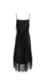 VESTIDO FRANJAS CREPE