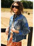 CAMISA JEANS BORDADA