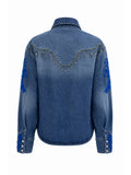 CAMISA JEANS BORDADA