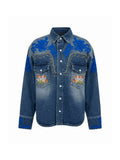 CAMISA JEANS BORDADA