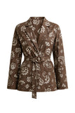 JAQUETA SUEDE ESTAMPADA