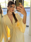 VESTIDO TAIANE JERSEY MANGA AMPLA