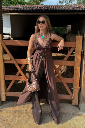 BLUSA GRACE CREPE MAXI