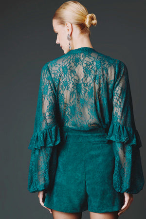 CAMISA SARAH RENDA VERDE