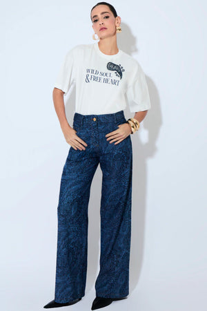 TSHIRT DIANE MALHA ESTAMPADA