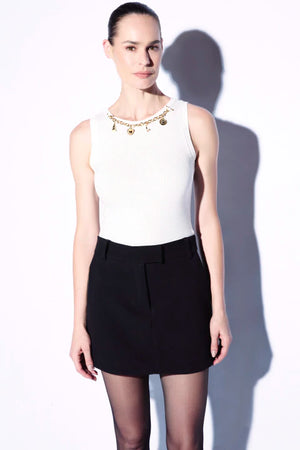 REGATA KATE MALHA CANELADA OFF-WHITE