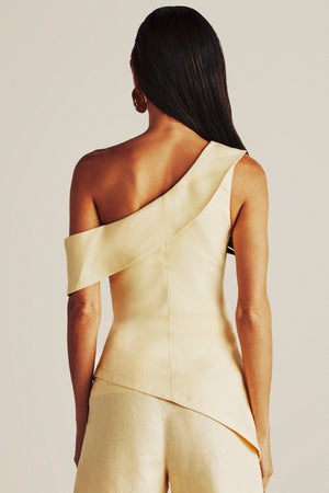 BLUSA MYA LINHO 100% ASSIMETRICA