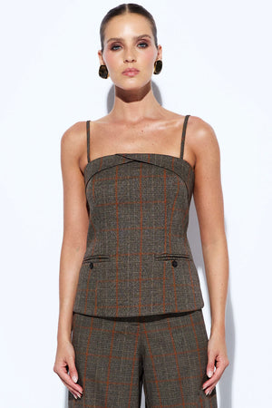 BLUSA ELEANOR ALFAIATARIA XADREZ