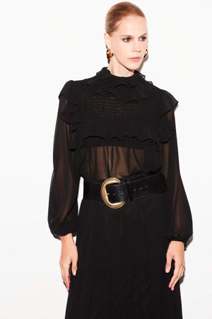CAMISA ALEXANDRA CHIFFON COM TOP